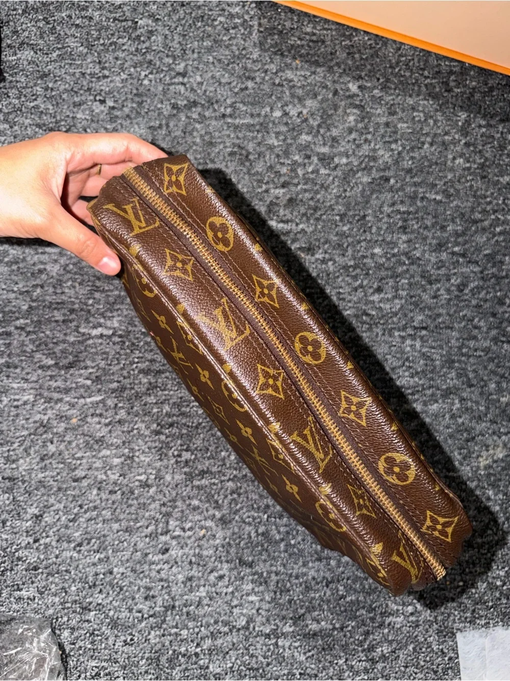 Pre-owned Louis Vuitton Brown Monogram Canvas Toiletry Pouch size 27